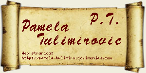 Pamela Tulimirović vizit kartica